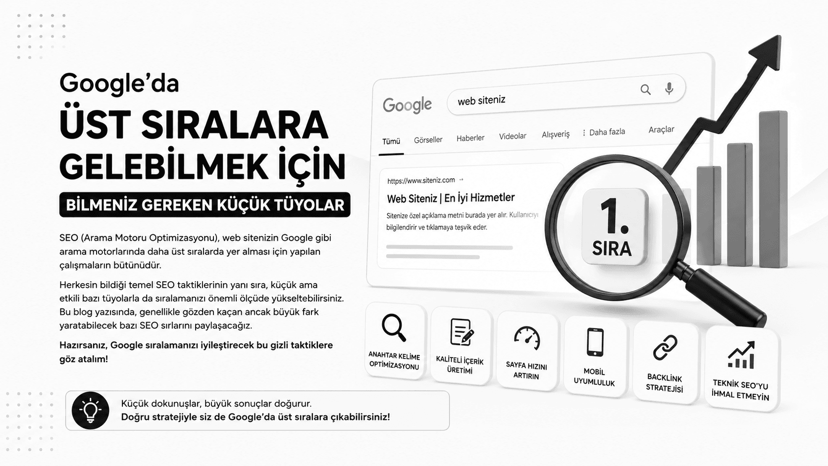 Google'da Üst Sıralara Gelebilmek İçin Bilmeniz Gereken Küçük Tüyolar 1 Googleda Ust Siralara Gelebilmek Icin Bilmeniz Gereken Kucuk Tuyolar