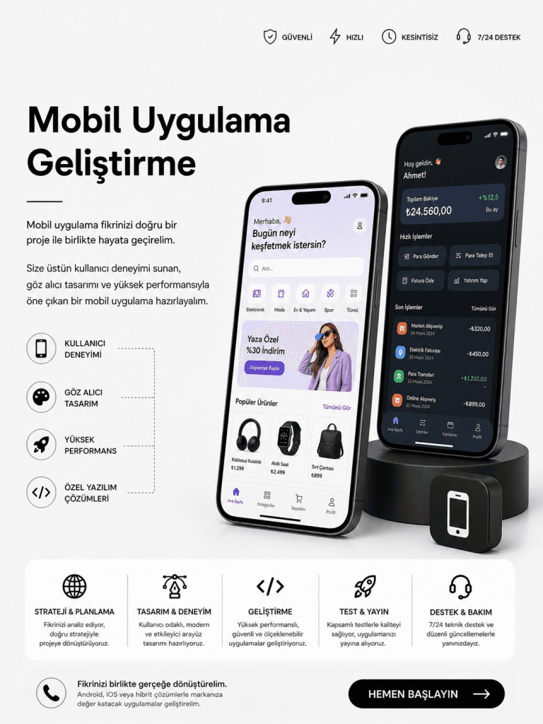 Web Hizmetleri 17 mobil uygulama