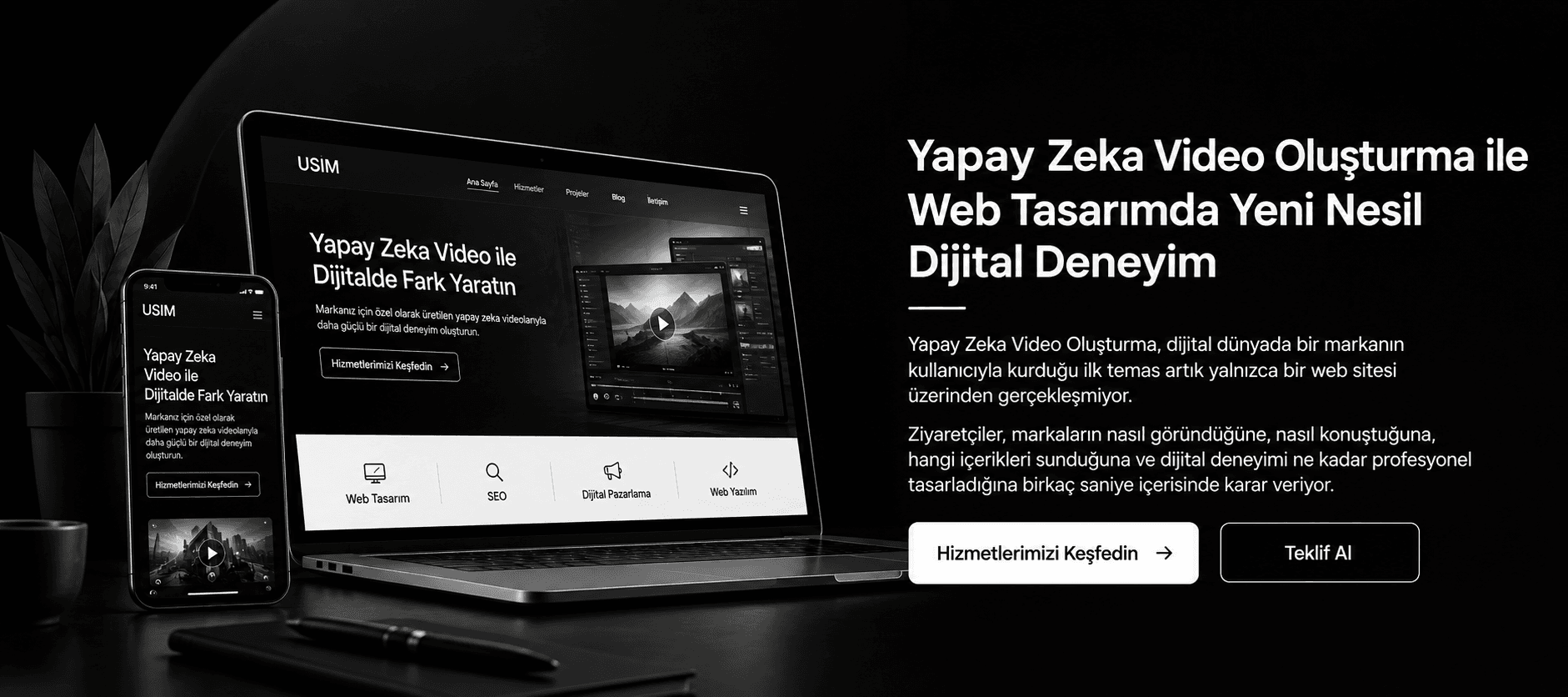 Yapay Zeka Video Oluşturma | Web Tasarım & AI Video – Usim 1 Yapay Zeka Video Olusturma 1